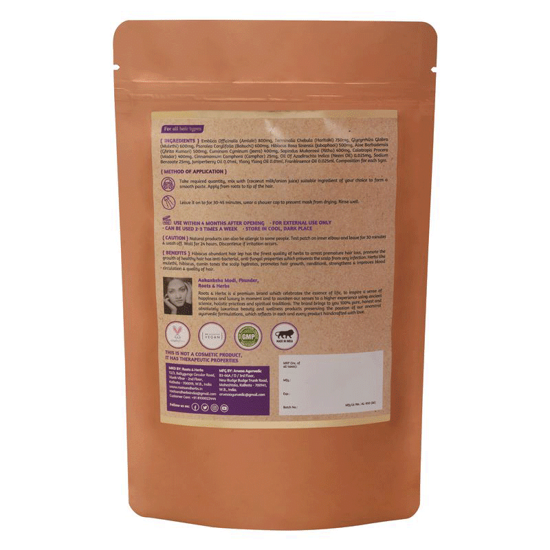 Hibiscus Abundant Hair Lep Anti Hairfall Powder Hair Mask