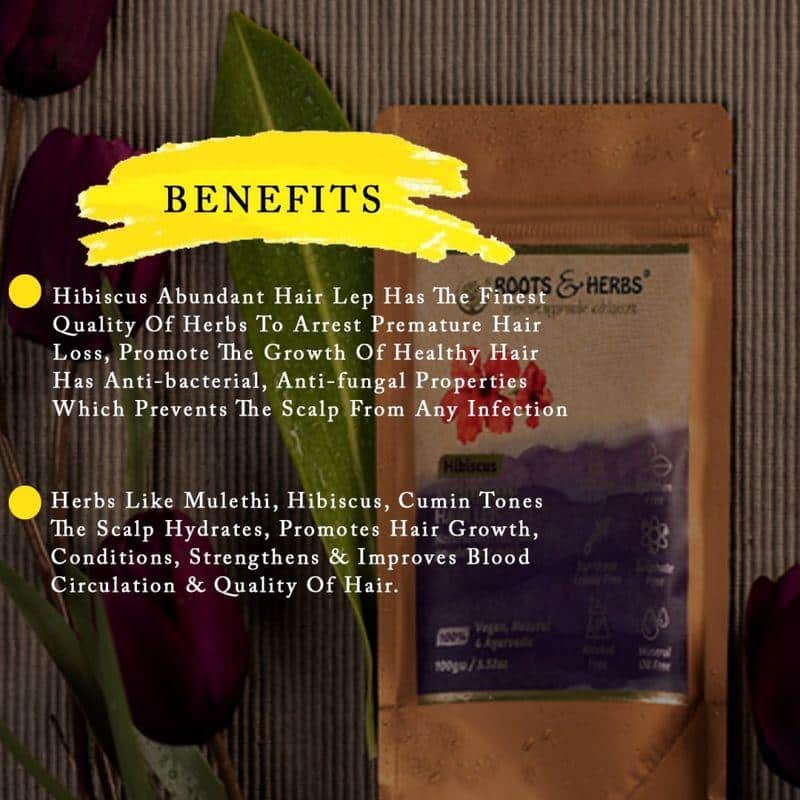 Hibiscus Abundant Hair Lep Anti Hairfall Powder Hair Mask