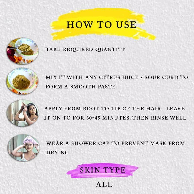 Hibiscus Abundant Hair Lep Anti Hairfall Powder Hair Mask