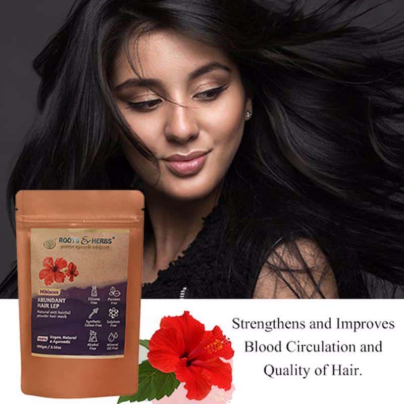 Hibiscus Abundant Hair Lep Anti Hairfall Powder Hair Mask