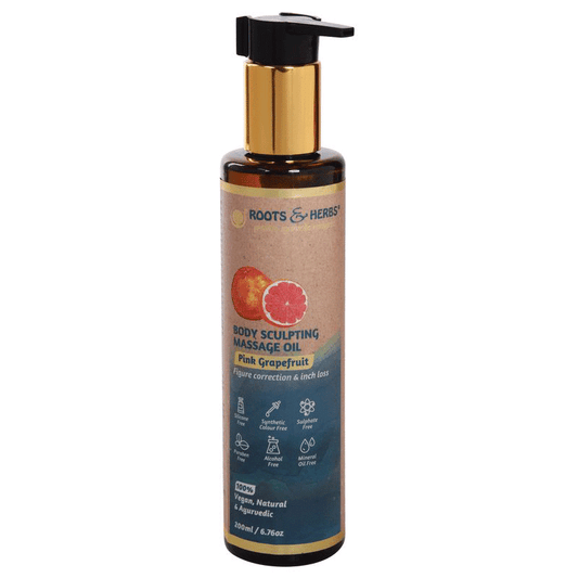Pink Grapefruit Body Sculpting Massage Oil Figure Correction & Inch Loss
