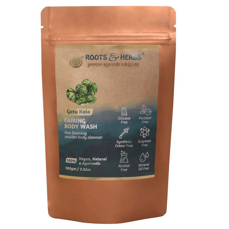 Gotu Kola Fairing Body Wash Scrub Mild Foaming Powder Body Cleanser