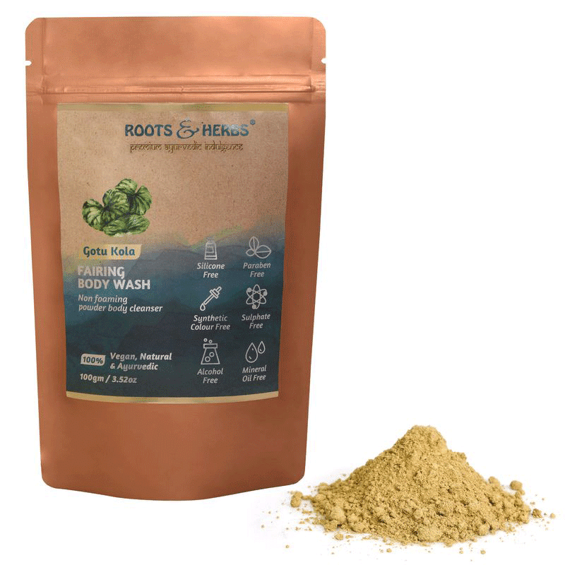 Gotu Kola Fairing Body Wash Scrub Mild Foaming Powder Body Cleanser