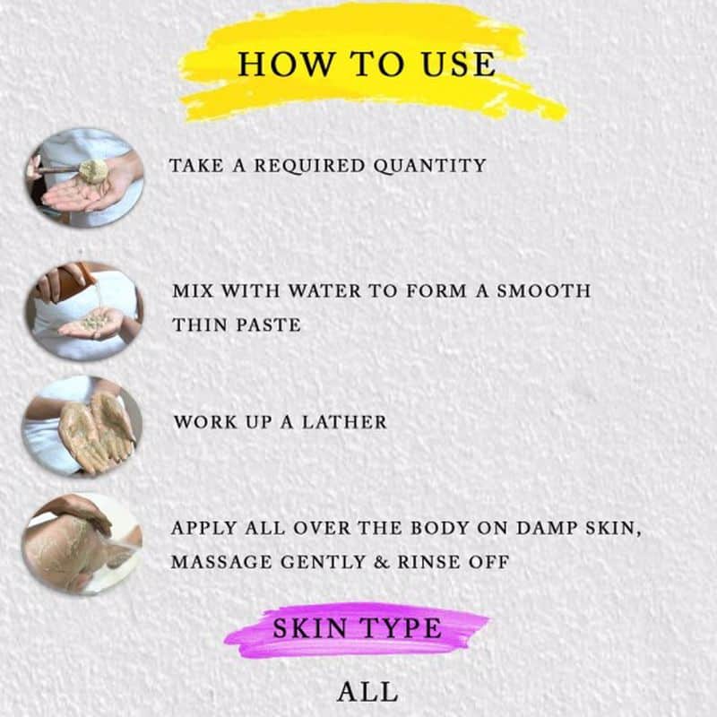 Gotu Kola Fairing Body Wash Scrub Mild Foaming Powder Body Cleanser