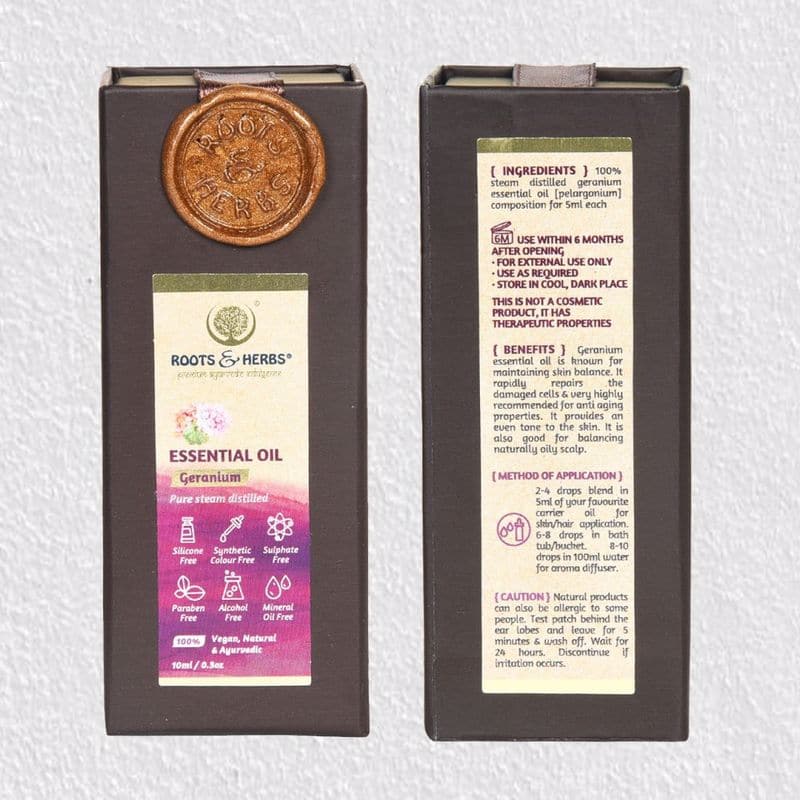 Geranium Essential Oil Pure Steam Distilled