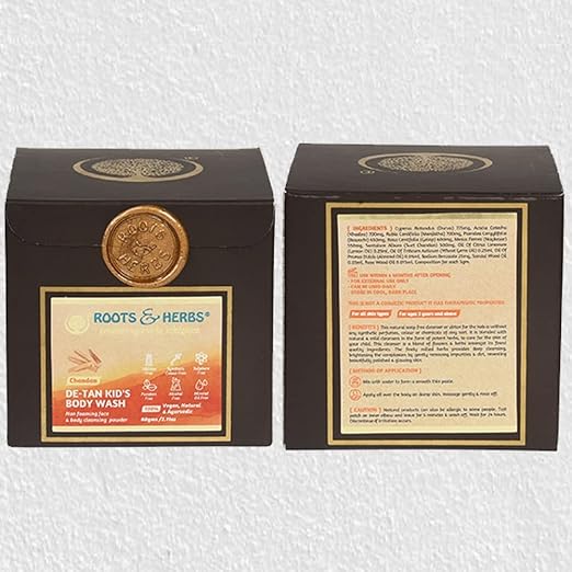 Chandan De-tan Kid's Body Wash Mild Foaming Powder (all Skin Types)