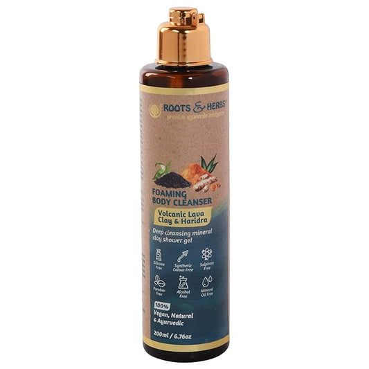 Volcanic lava clay  body deep cleansing mineral shower gel