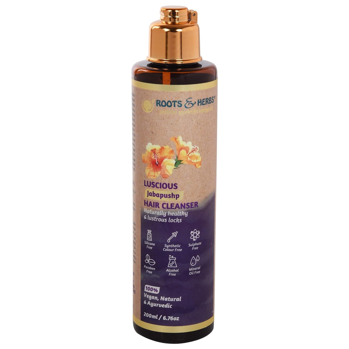 Luscious Jabapushp Hair Cleanser shampoo Naturally  (for Dry-damaged Hair)