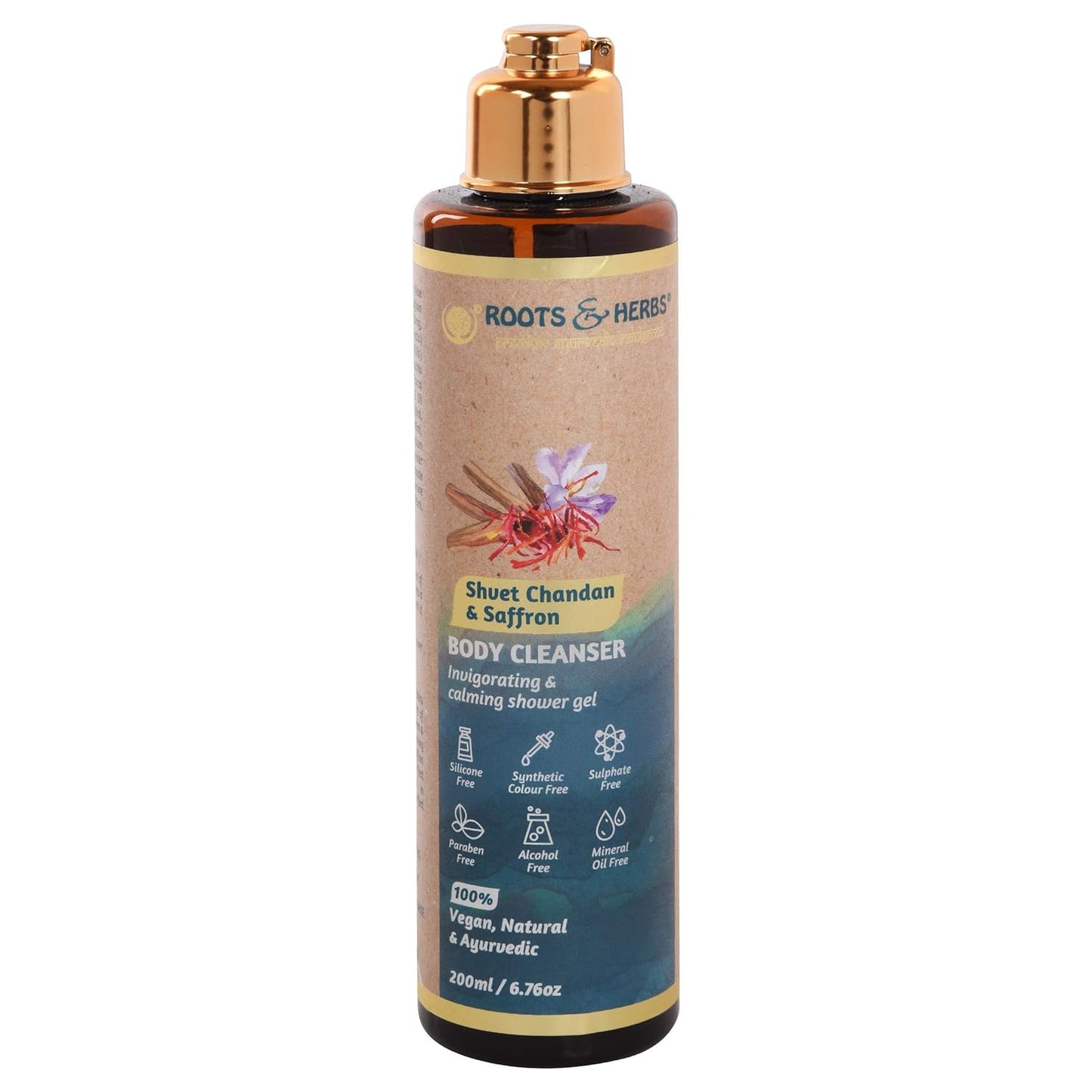 Shvet Chandan & Saffron Body Cleanser  Shower Gel