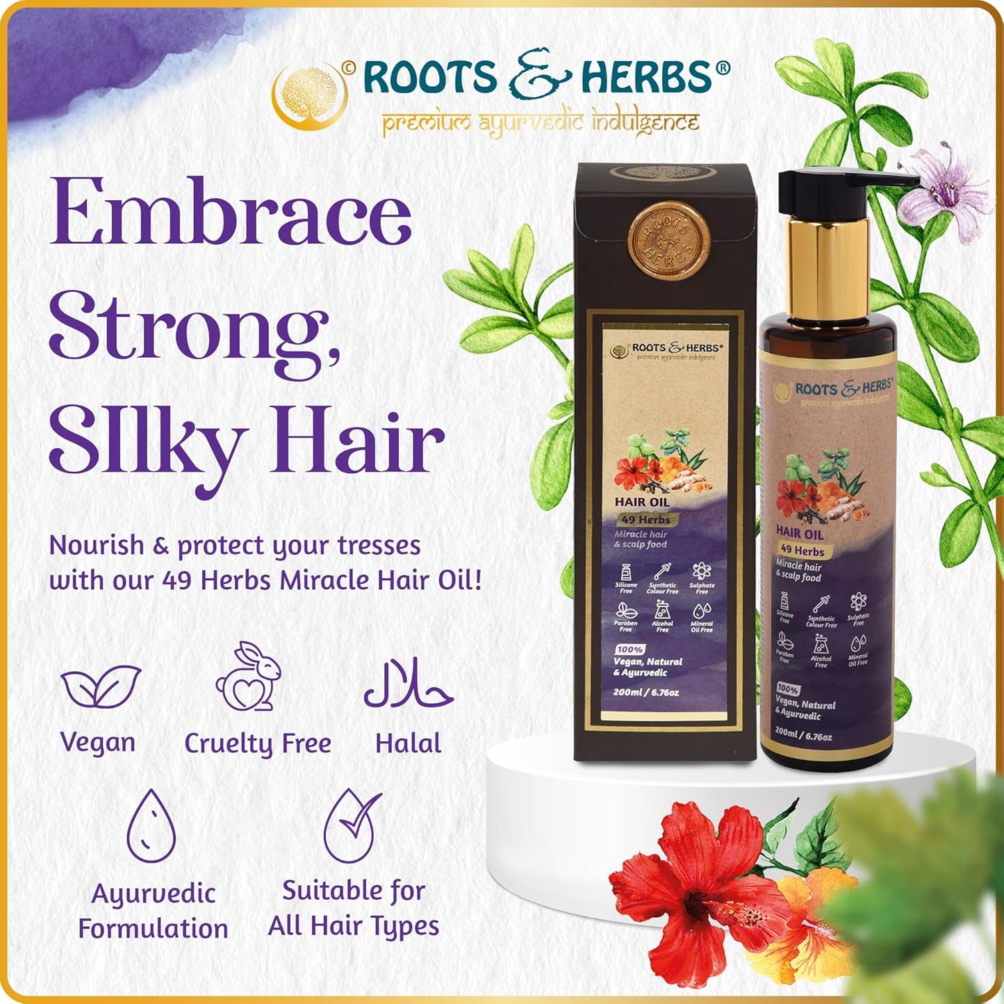 49 Herbs Ayurvedic Hair Oil