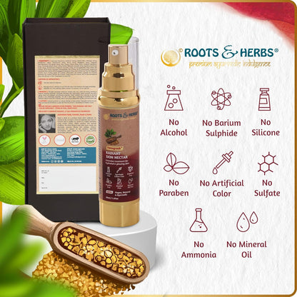 Fenugreek Radiant Skin Nectar Intensive Treatment for Hydrated & Glowing Skin (oily -combination Skin)