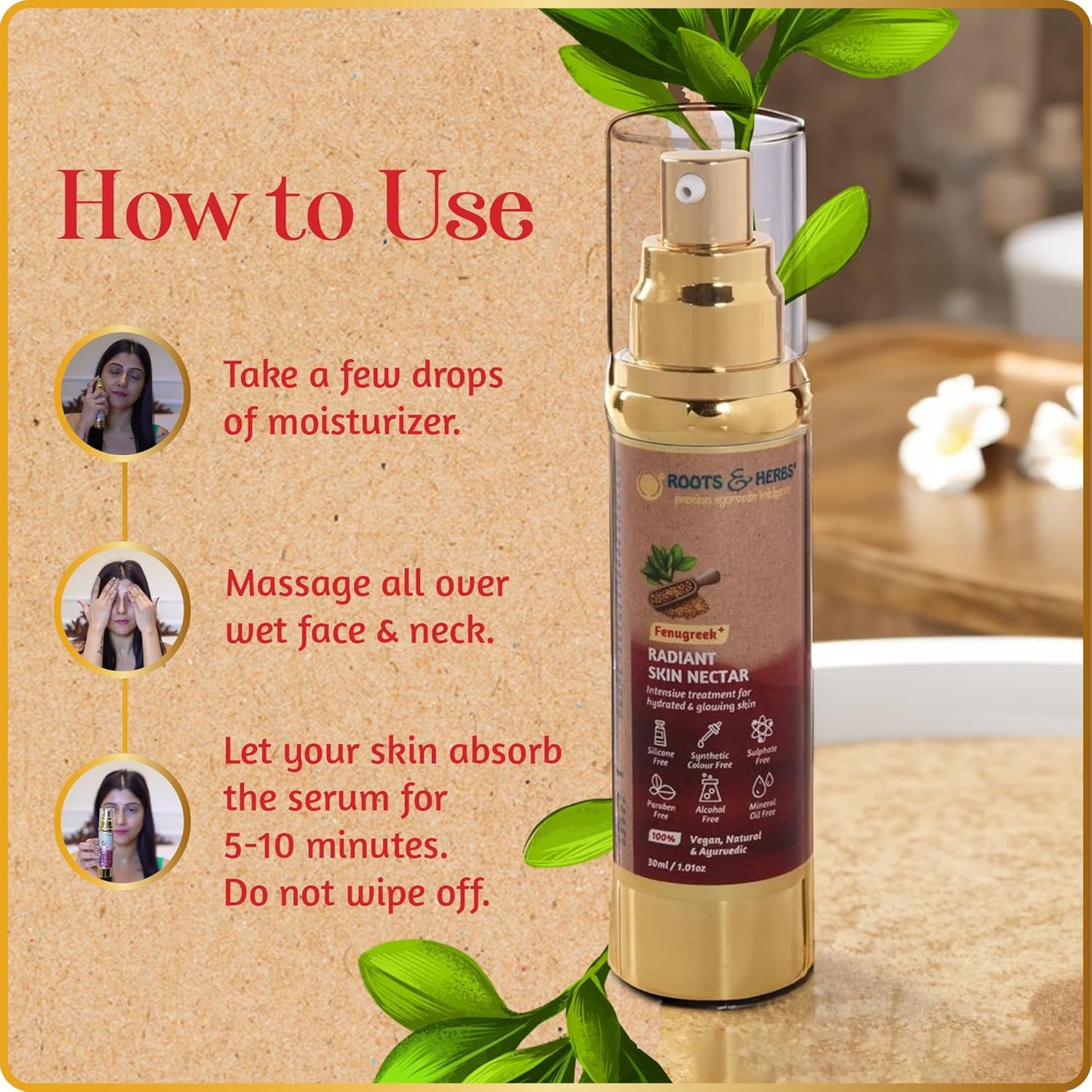 Fenugreek Radiant Skin Nectar Intensive Treatment for Hydrated & Glowing Skin (oily -combination Skin)