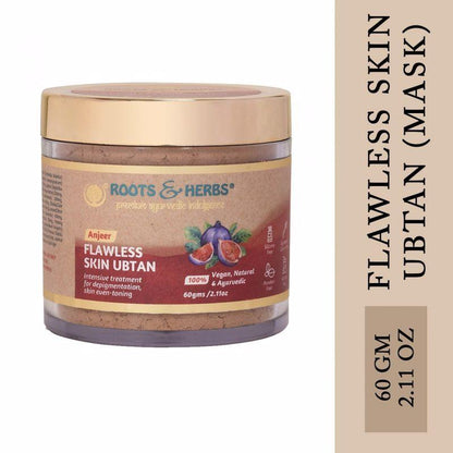 Anjeer Flawless Skin Ubtan Intensive Treatment for Depigmentation, Skin Even-toning (normal-dry Skin)