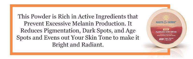 Anjeer Flawless Skin Ubtan Intensive Treatment for Depigmentation, Skin Even-toning (normal-dry Skin)