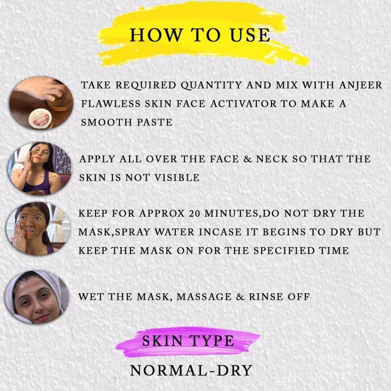 Anjeer Flawless Skin Ubtan Intensive Treatment for Depigmentation, Skin Even-toning (normal-dry Skin)