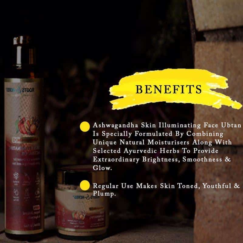 Ashwagandha Skin Illuminating Ubtan Intensive Treatment for Glow Boosting & Anti Tan (normal-dry Skin)