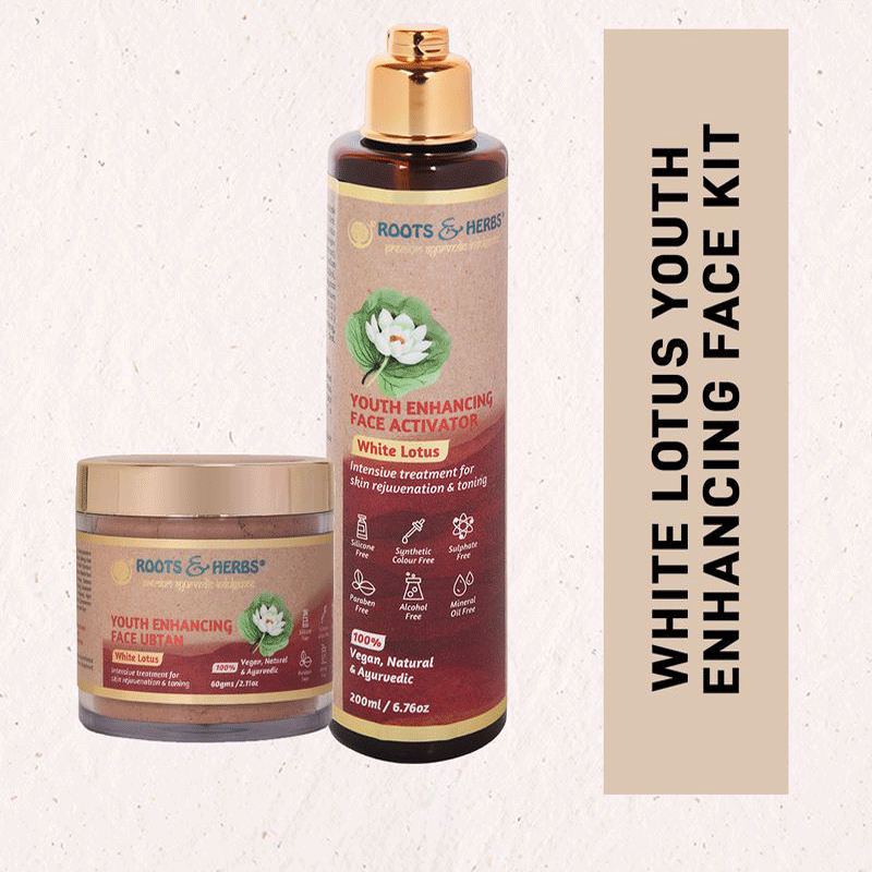White Lotus Youth Enhancing Face Kit (ubtan & Activator Bundle) (matured-normal-dry Skin)