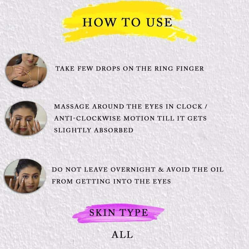 Nutmeg Under Eye Tailam Intensive Treatment for Dark Circles & Fine Lines (all Skin Types)