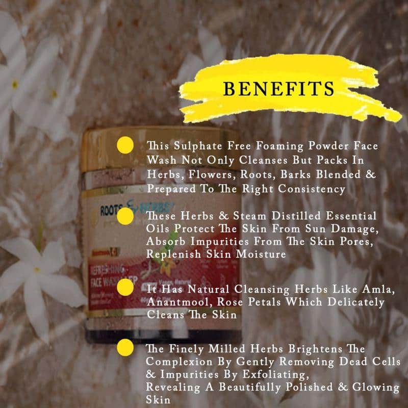 Anantmool Refreshing Face Wash Lep Mild Foaming Powder Facial Cleanser (normal-dry Skin)