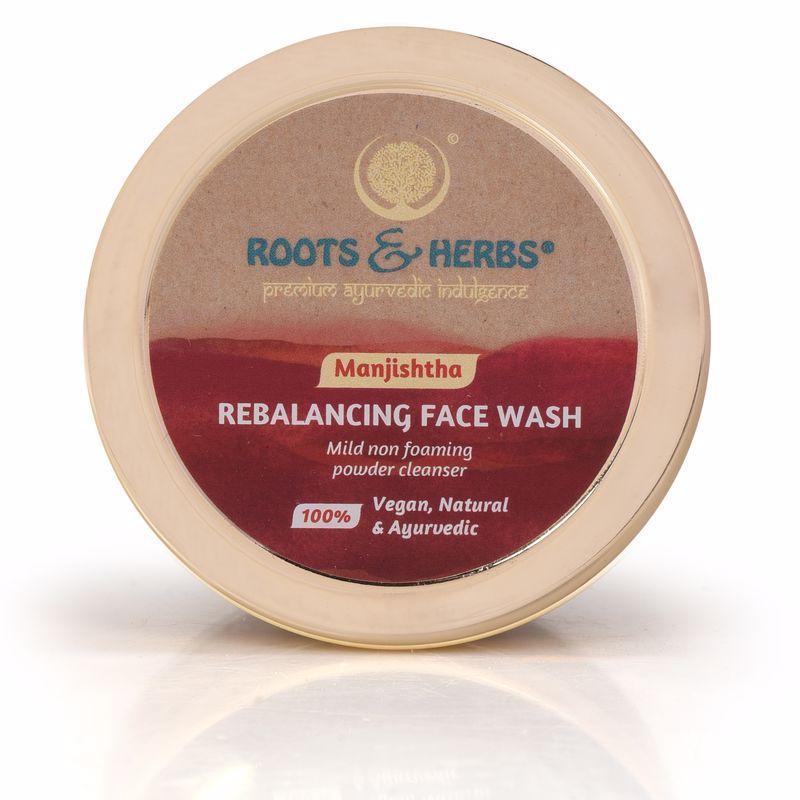 Manjistha  Face Wash Lep Mild Foaming Powder Facial Cleanser (oily -combination Skin)