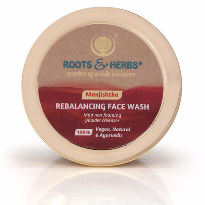 Manjistha  Face Wash Lep Mild Foaming Powder Facial Cleanser (oily -combination Skin)