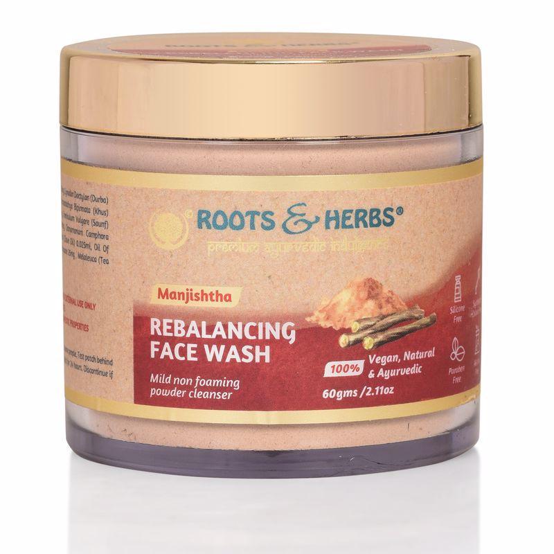 Manjistha  Face Wash Lep Mild Foaming Powder Facial Cleanser (oily -combination Skin)