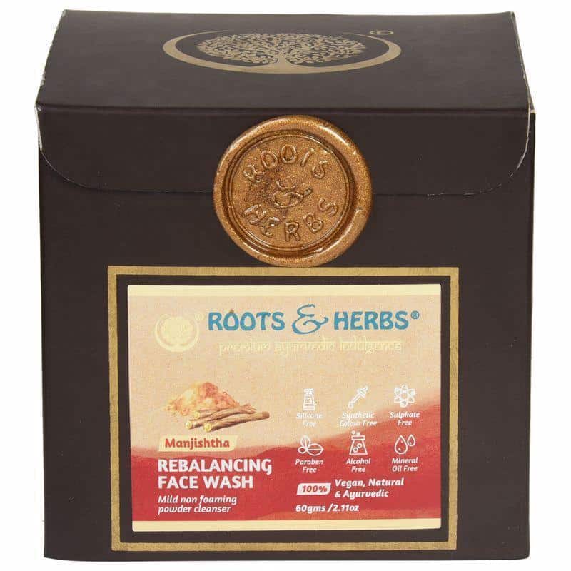 Manjistha  Face Wash Lep Mild Foaming Powder Facial Cleanser (oily -combination Skin)