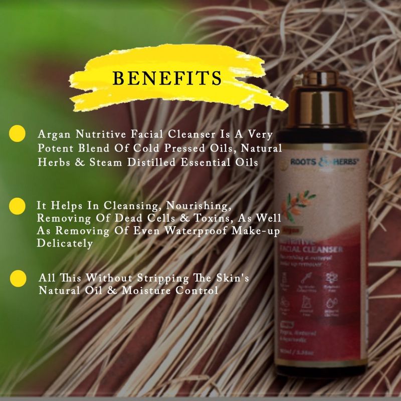 Argan Nutritive Facial Cleanser Make up Remover (normal-dry Skin)