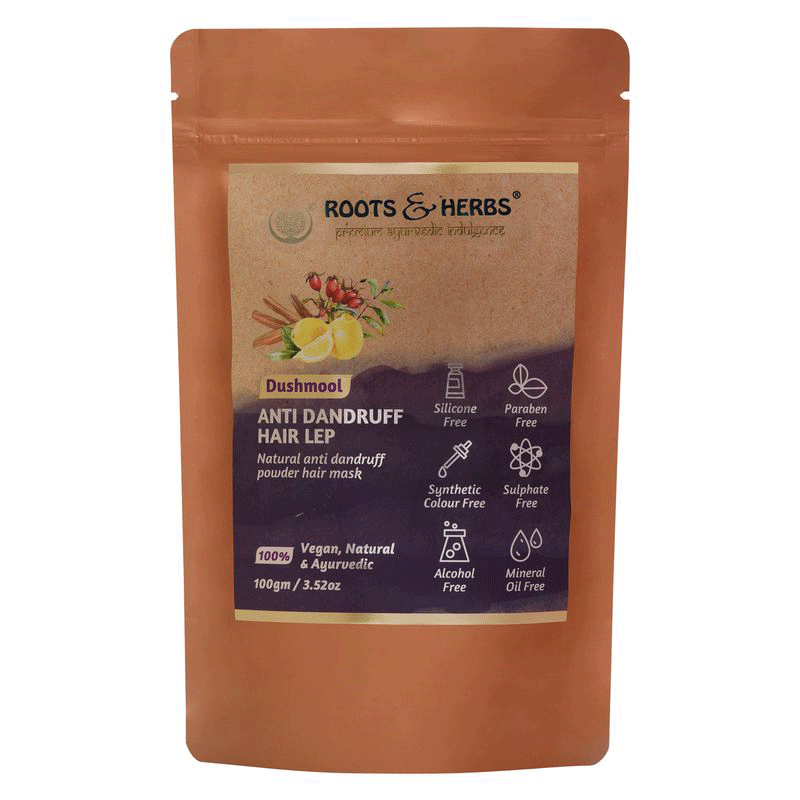 Dushmool Anti Dandruff Hair Lep 100% Natural & Effective Powder Hair Mask (for All Hair & Scalp Type )