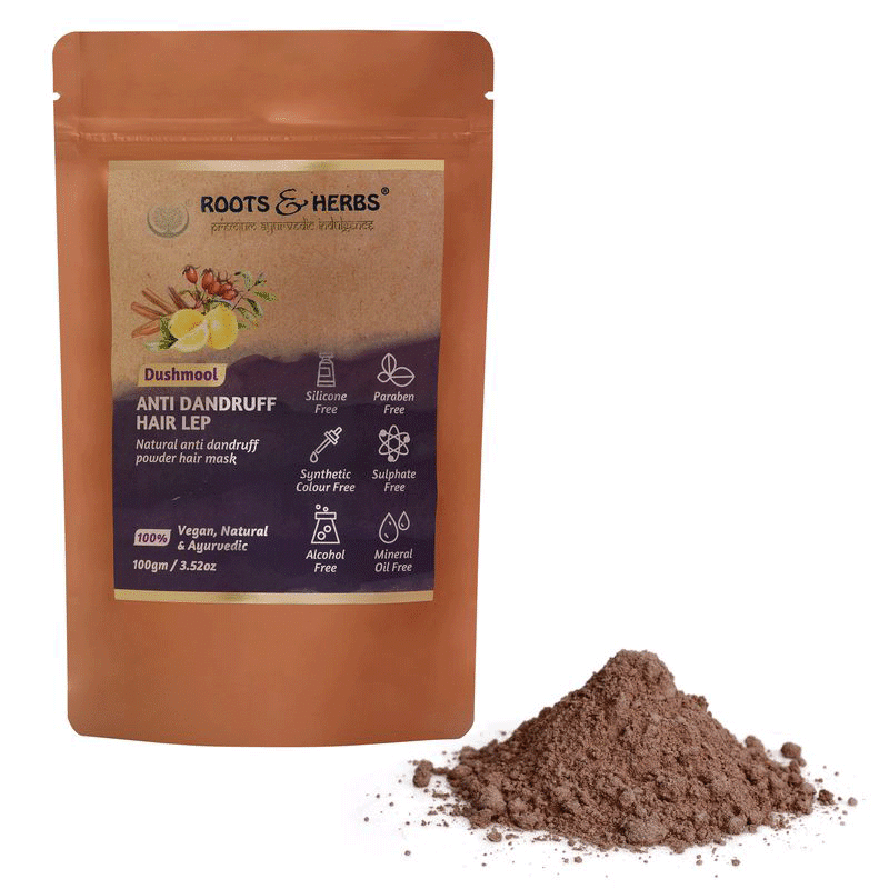 Dushmool Anti Dandruff Hair Lep 100% Natural & Effective Powder Hair Mask (for All Hair & Scalp Type )