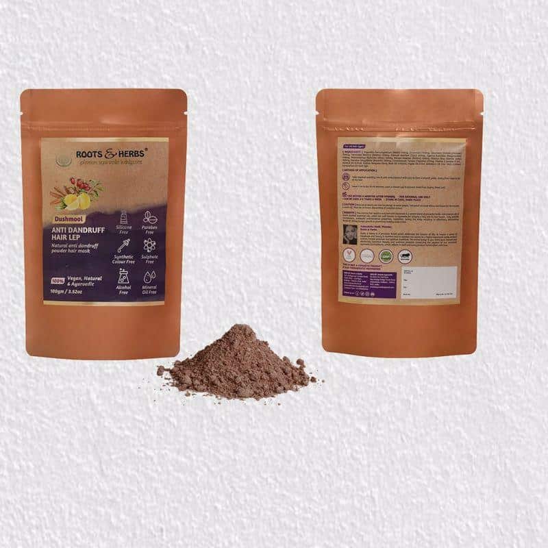 Dushmool Anti Dandruff Hair Lep 100% Natural & Effective Powder Hair Mask (for All Hair & Scalp Type )