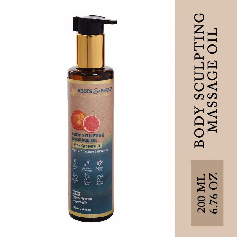 Pink Grapefruit Body Sculpting Massage Oil Figure Correction & Inch Loss