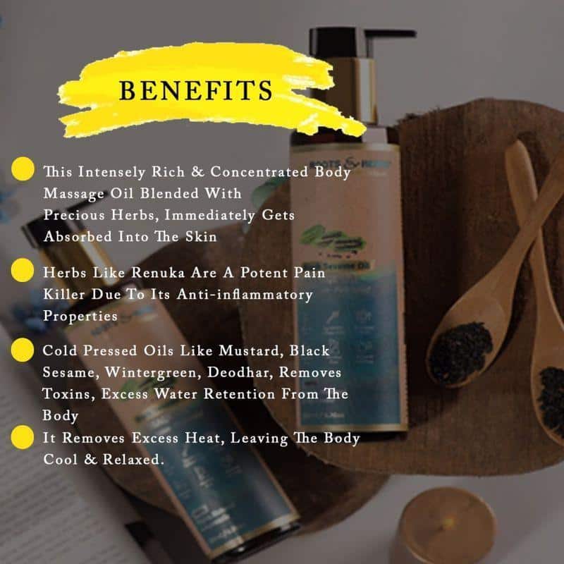 Black Sesame Oil Deep Tissue, pain Relief Massage Oil