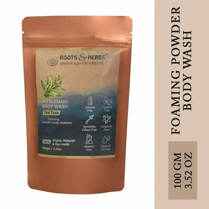 Tea Tree Body Wash Scrub Mild Foaming powder ( all Skin Types )
