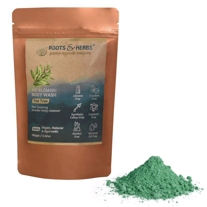 Tea Tree Body Wash Scrub Mild Foaming powder ( all Skin Types )