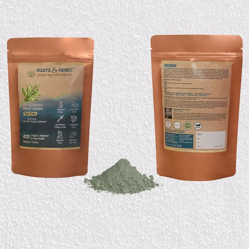 Tea Tree Body Wash Scrub Mild Foaming powder ( all Skin Types )