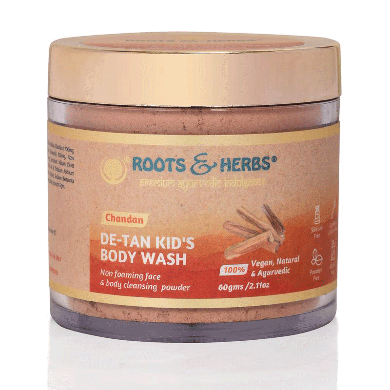 Chandan De-tan Kid's Body Wash Mild Foaming Powder (all Skin Types)