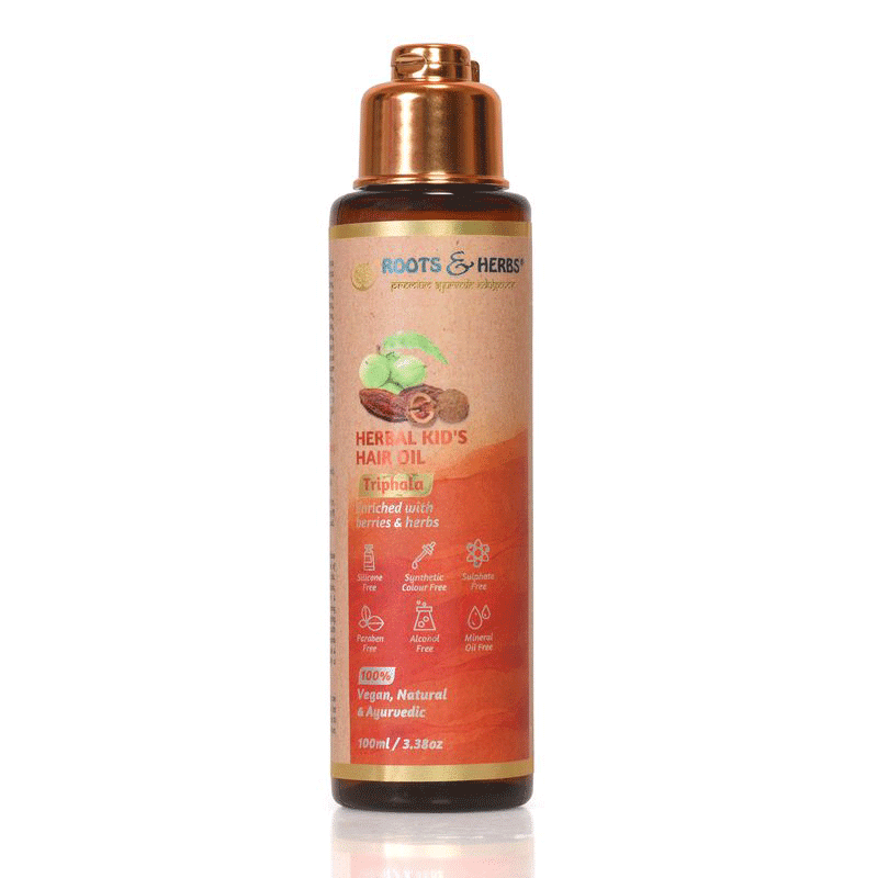 Triphala Herbal Kids Hair Oil Enriched With Berries & Potent Herbs (all Hair Types)
