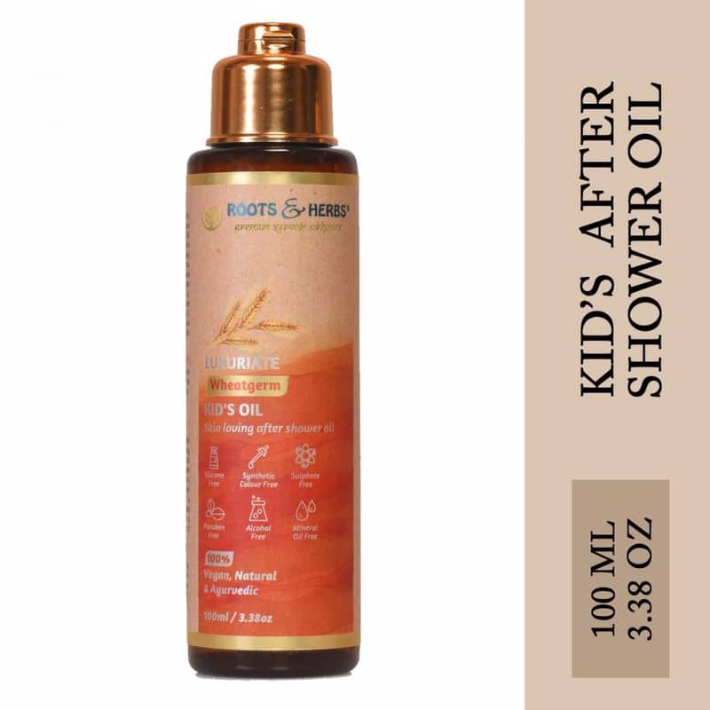 Luxuriate Wheatgerm Kids After Shower Oil With Skin Loving & Nourishing Oils (all Skin Types)