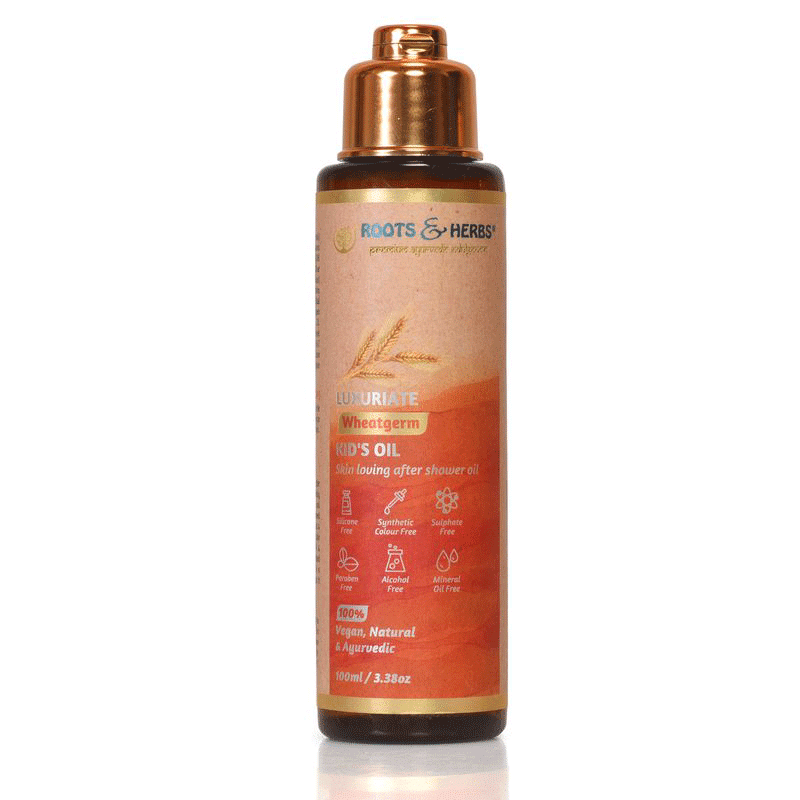 Luxuriate Wheatgerm Kids After Shower Oil With Skin Loving & Nourishing Oils (all Skin Types)