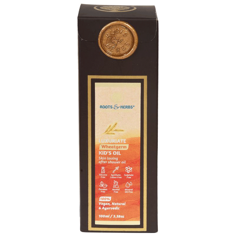 Luxuriate Wheatgerm Kids After Shower Oil With Skin Loving & Nourishing Oils (all Skin Types)