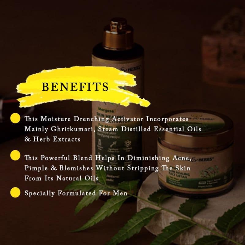 Margosa Skin Healing Face Activator Intensive Skin Clarifying Recipe (for Men) (Oily-combination Skin)