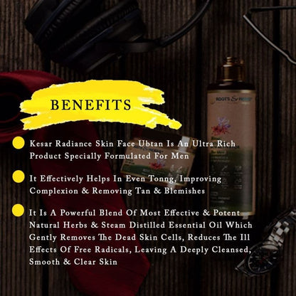 Kesar Radiance Face Ubtan Anti Blemish & Detan Formula (for Men) (normal-dry Skin)