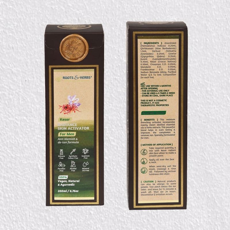 Kesar Radiance Face Activator Anti Blemish & Detan Formula (for Men) (normal-dry Skin)