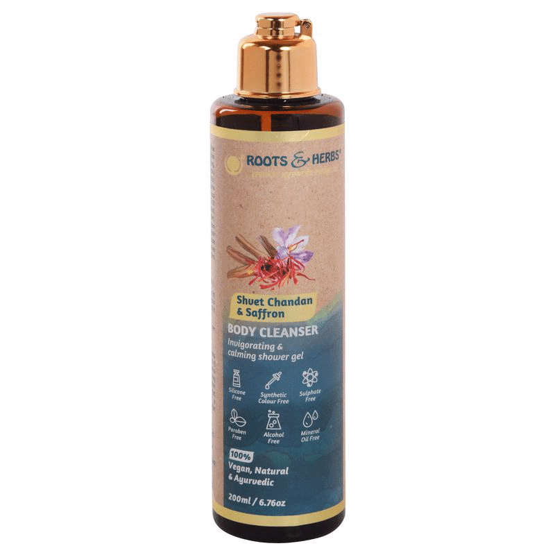 Shvet Chandan & Saffron Body Cleanser  Shower Gel
