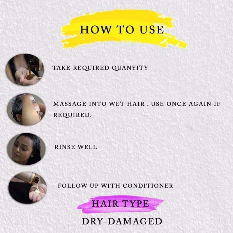 Luscious Jabapushp Hair Cleanser shampoo Naturally  (for Dry-damaged Hair)