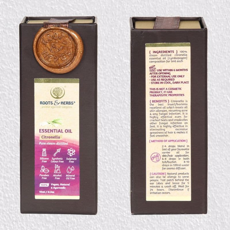 Citronella Essential Oil Pure Steam Distilled