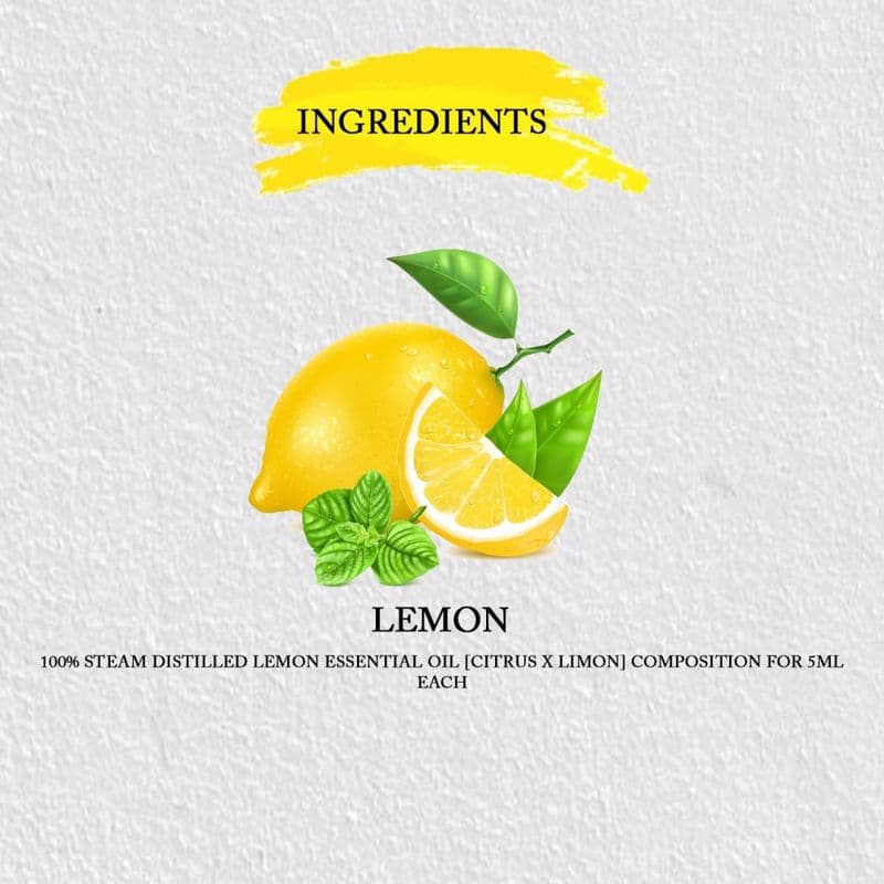 Lemon Essential Oil Pure Steam Distilled