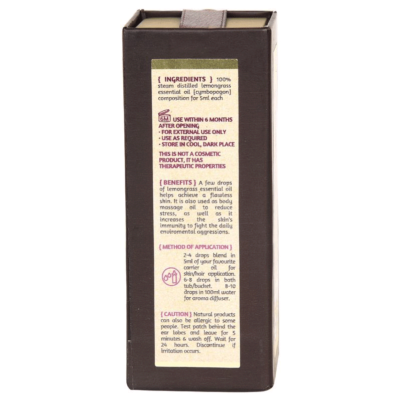 Lemongrass Essential Oil Pure Steam Distilled