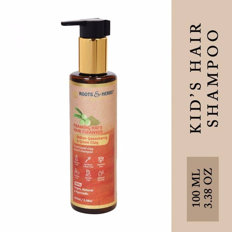 Indian Gooseberry & Green Clay Foaming Kids Hair Cleanser Shampoo